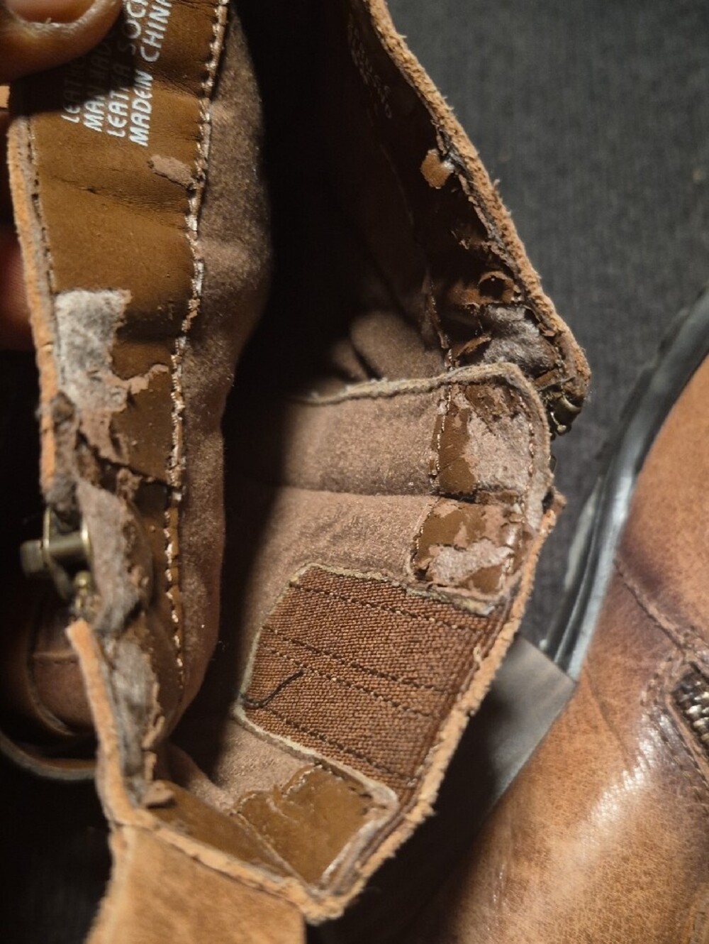 Earth Women's Tan Brown Leather Ankle Boots with Buckle - Picture 7 of 7